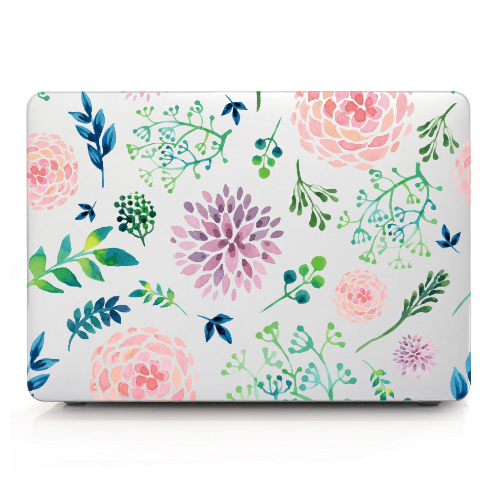 Plastic Laptop Protective Shell Partial Flower Series