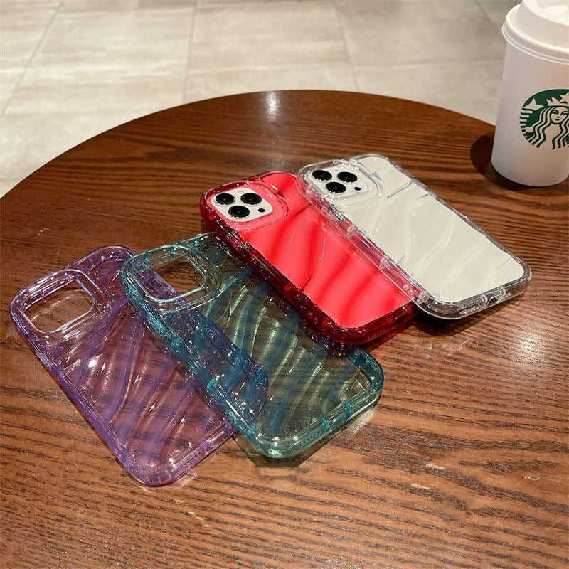 Water Ripple Phone Case Transparent Drop Resistant Protective Case