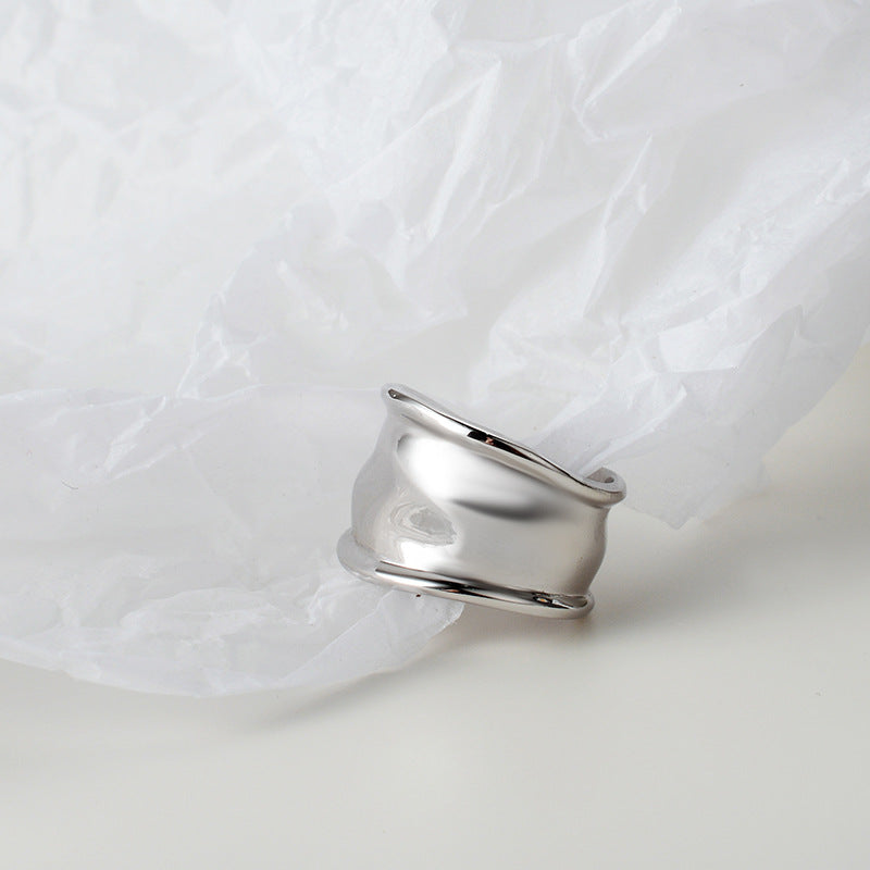 Glossy Geometry Index Finger Ring