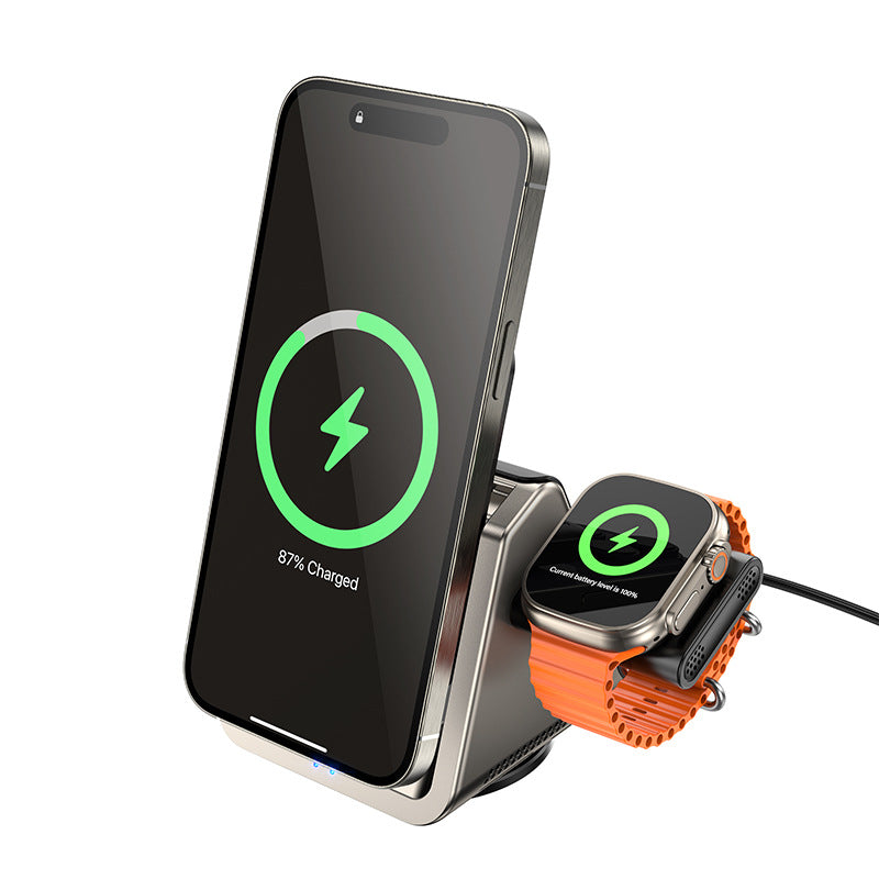 Three-in-One Magnetic Charger Wireless Charger