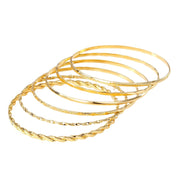 Böhmisches Metall Ketten armband Set für Frauen Geometrische Goldfarbe Dicke Glieder kette Offener Armreif Weiblicher Modeschmuck