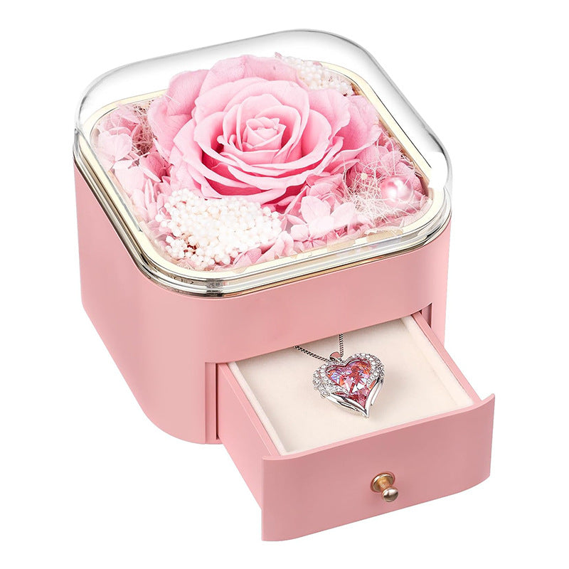 Valentines Day Rose Jewelry Storage Packaging Box