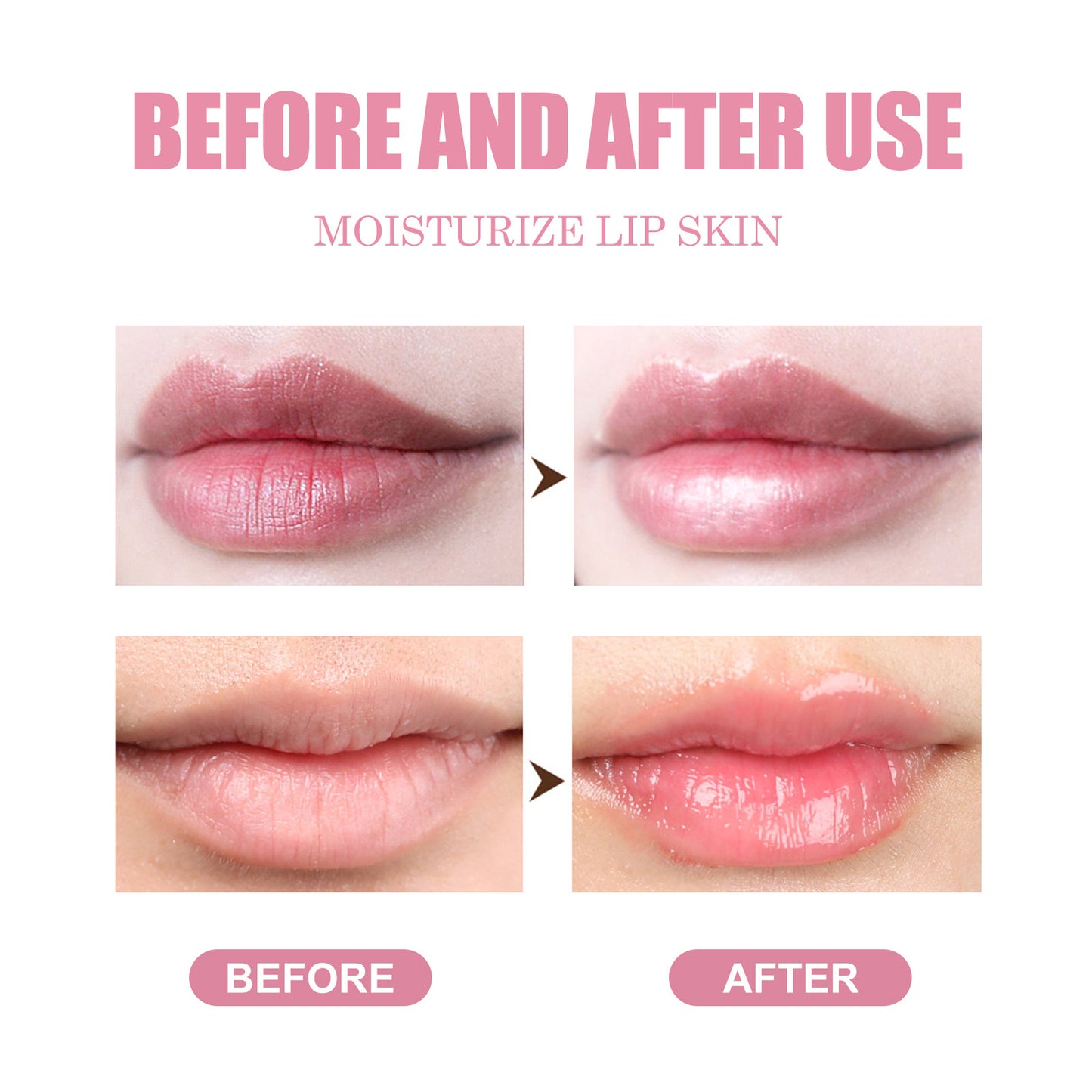 Moisturizing lip oil with honey fades lip wrinkles