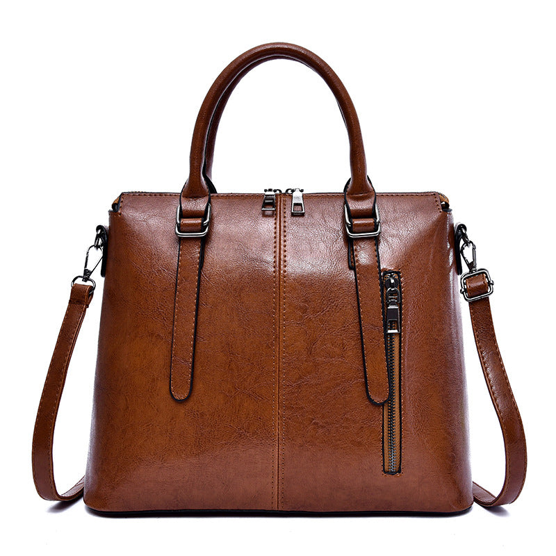 Women's handbag with diagonal cross and one shoulder