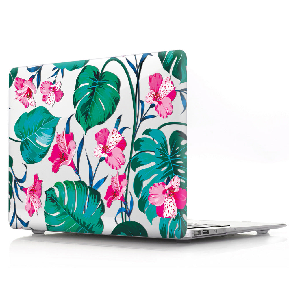 Plastic Laptop Protective Shell Partial Flower Series