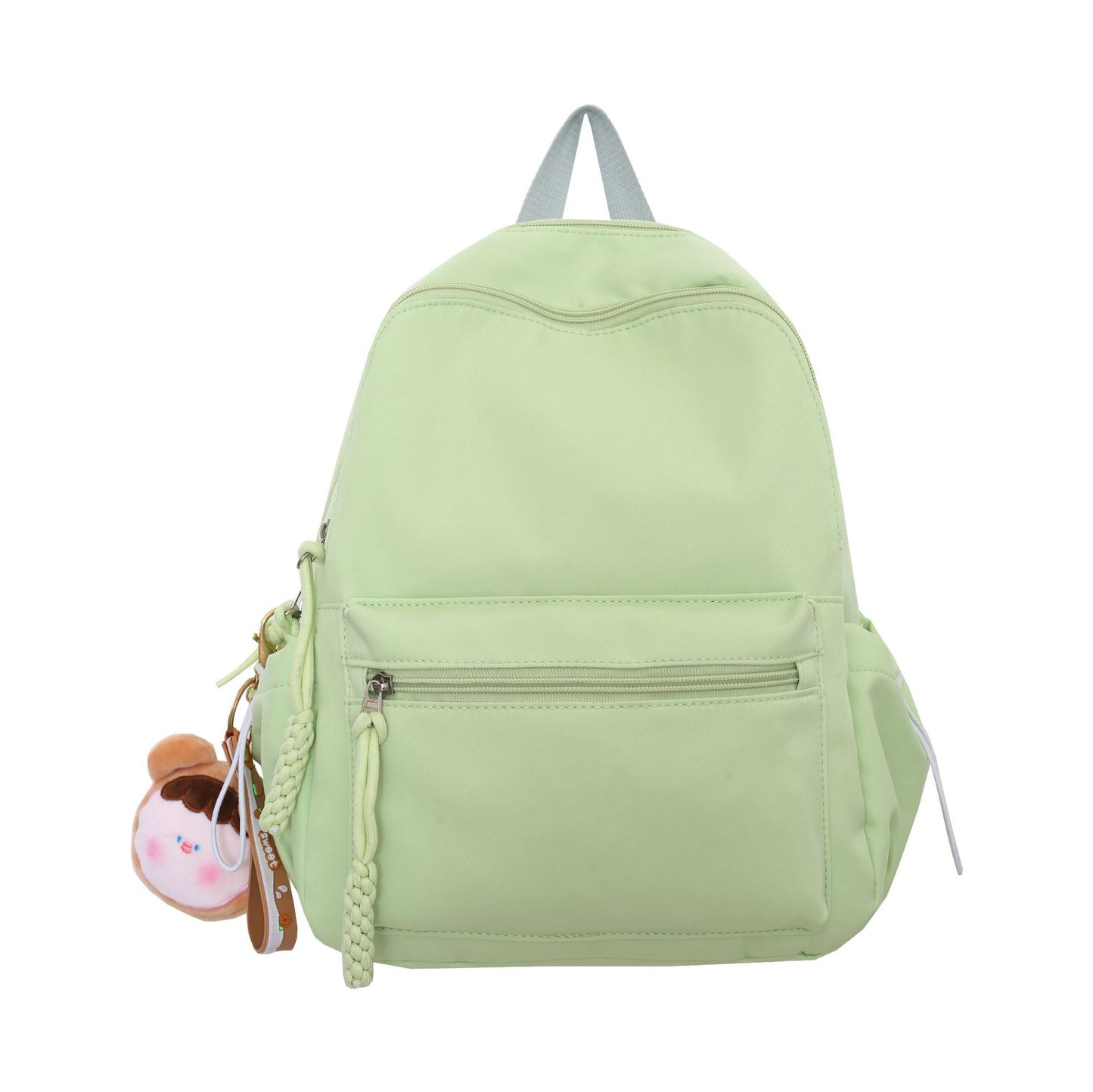 Women's Japanese style backpack solid color, light and cute