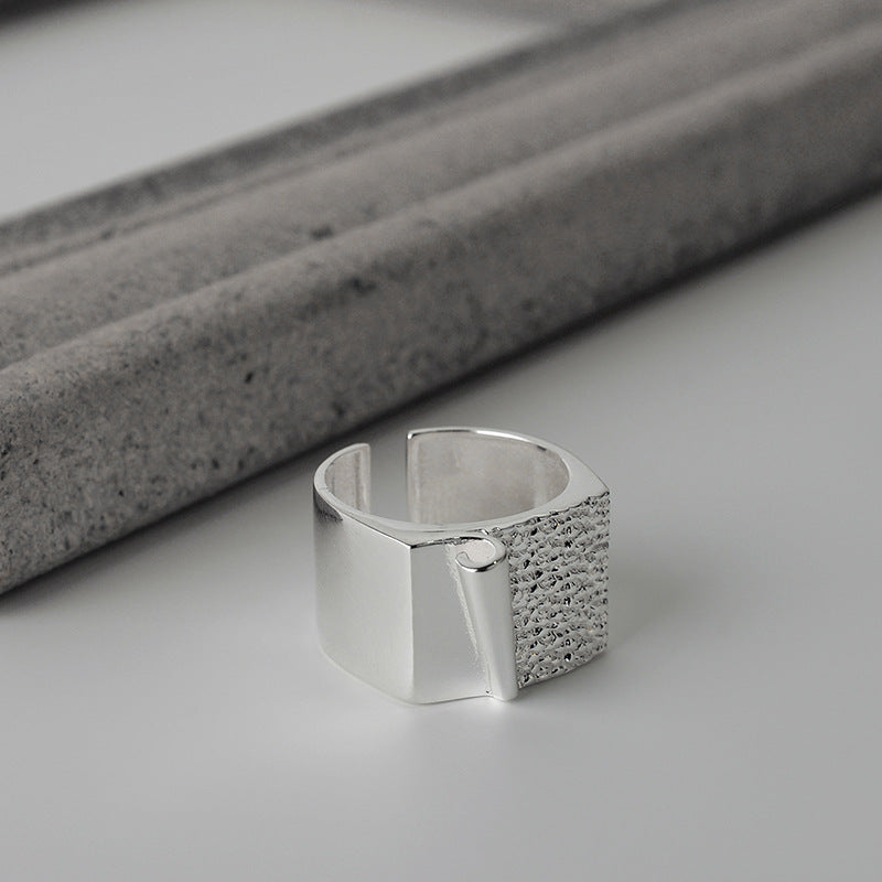 Female Origami Texture Index Finger Ring