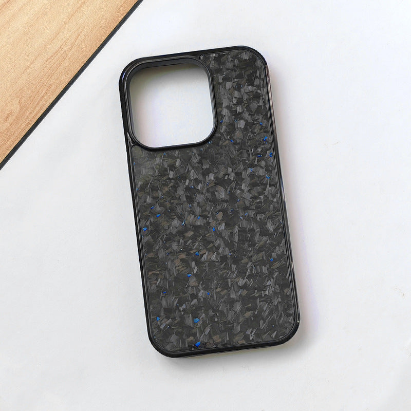 Gold Foil Carbon Fiber Forged Grain Phone Case