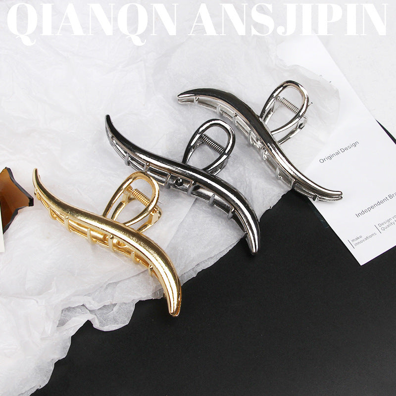 Simple high quality metal hair clips women