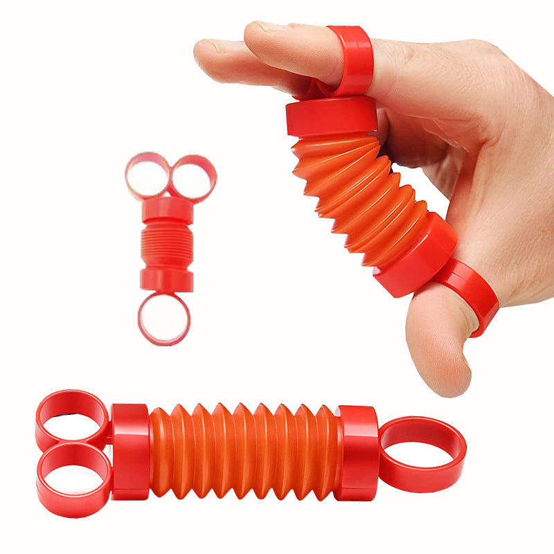 Finger Popper Fidget Toys Finger Exercise Decompression Stretch Tube Toy Occupational Therapy Toys