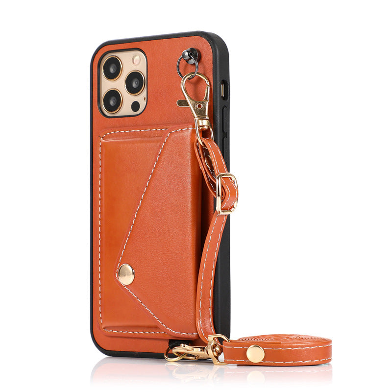 Geeignet für Handy hülle Leder Cross body