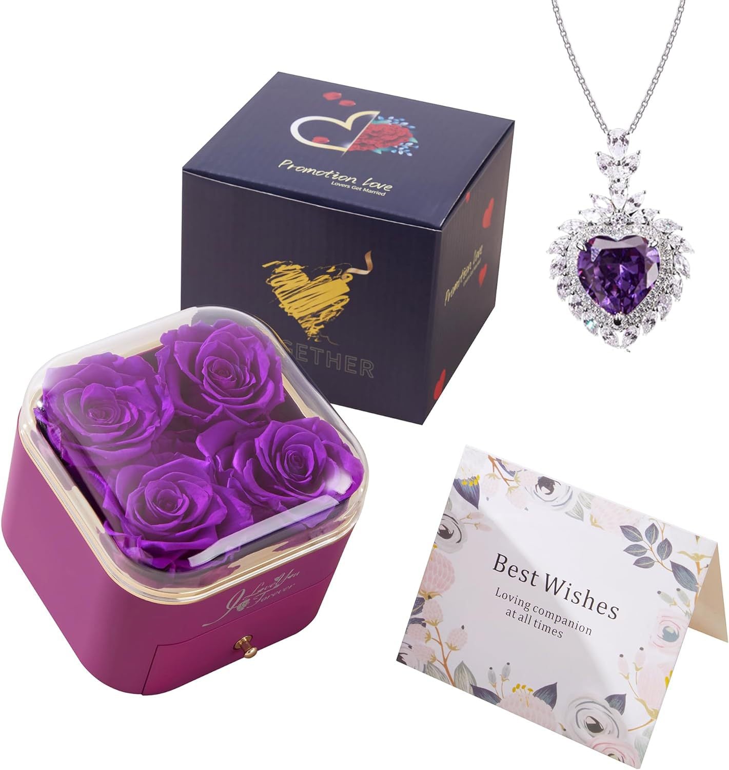 Valentines Day Rose Jewelry Storage Packaging Box