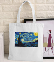 Canvas-Tasche mit Retro-Druck von Vincent Van Goghs Ölgemälde