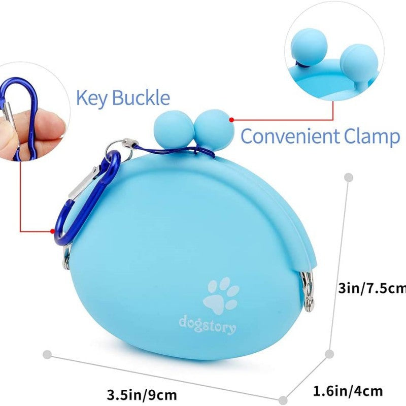 Silicone colored pet food bag