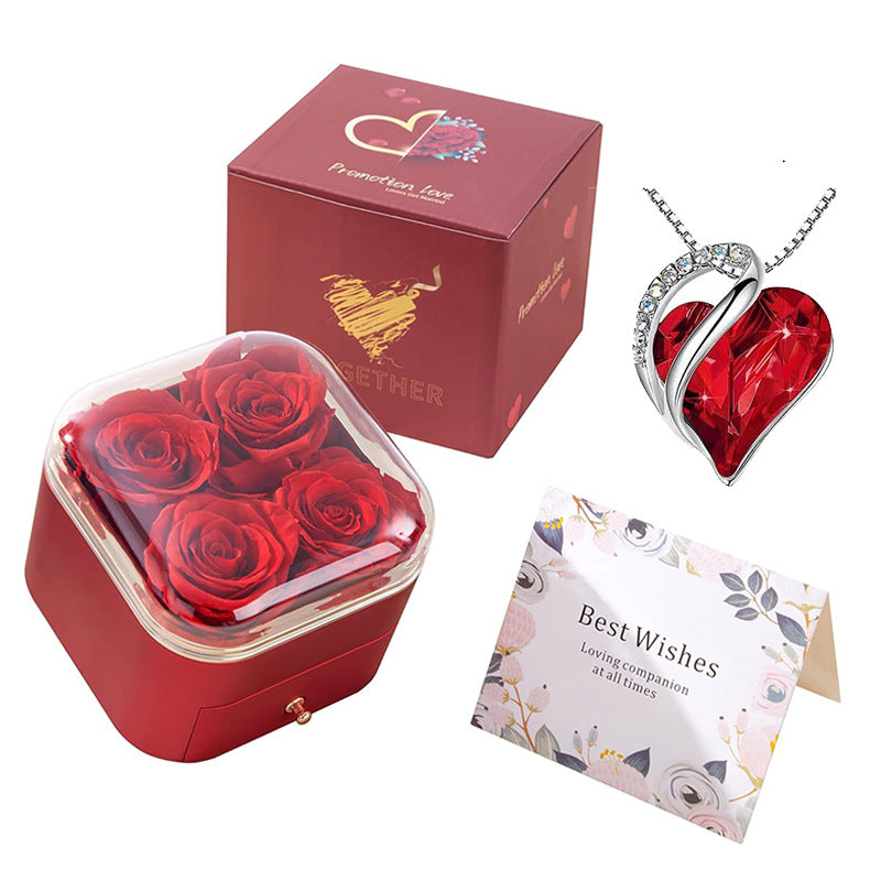 Valentines Day Rose Jewelry Storage Packaging Box