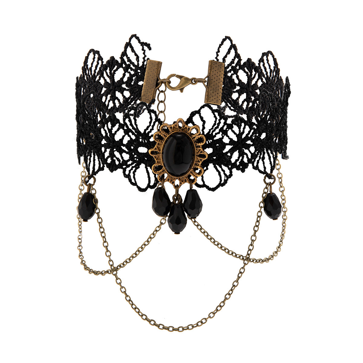 Retro Lolita Lace Arm Chain Black Ornament