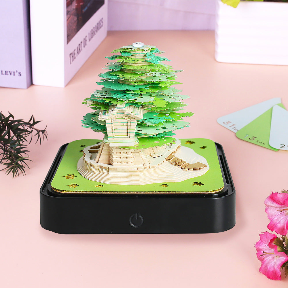 Earth Calendar Light Panorama 3d Three-dimensional Creativity Sticky Notes