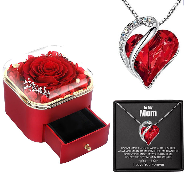 Valentines Day Rose Jewelry Storage Packaging Box