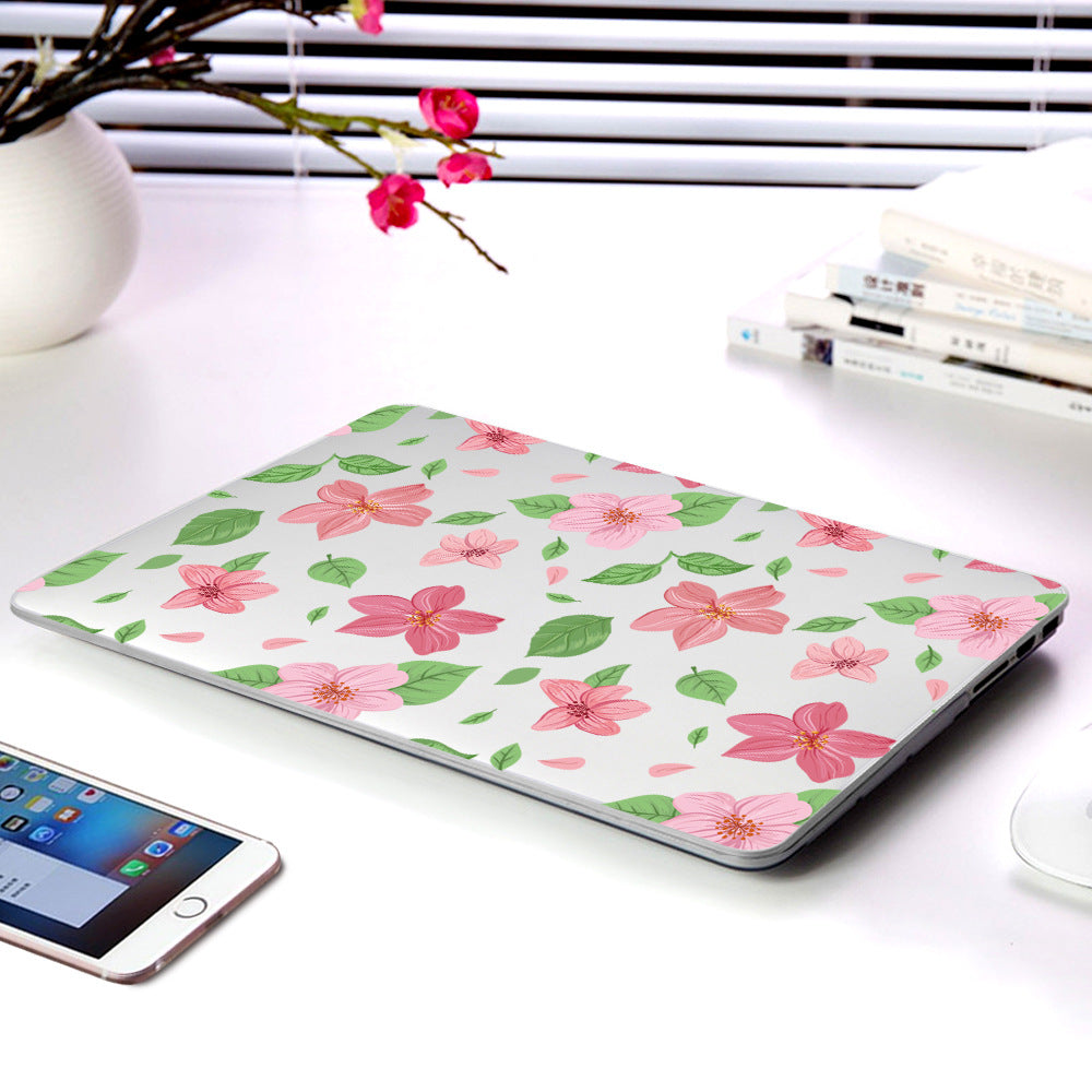 Plastic Laptop Protective Shell Partial Flower Series