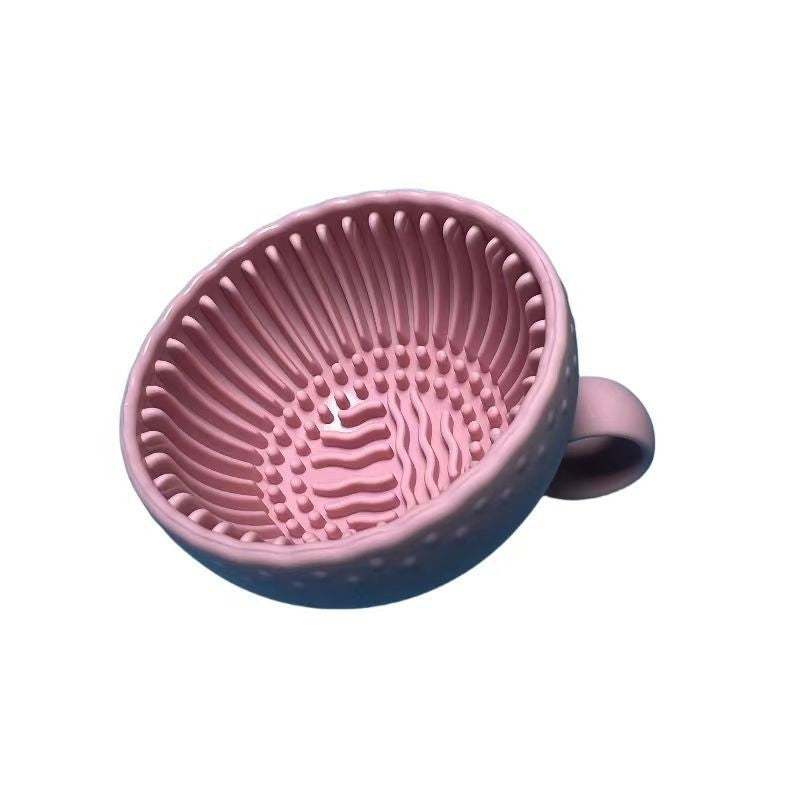 Makeup Brush Cleaner Folding Powder Puff Cleaning Bowl Eyeshadow Brushes Wash Clean Mat Beauty Tools Soft Silicone Scrubber Box