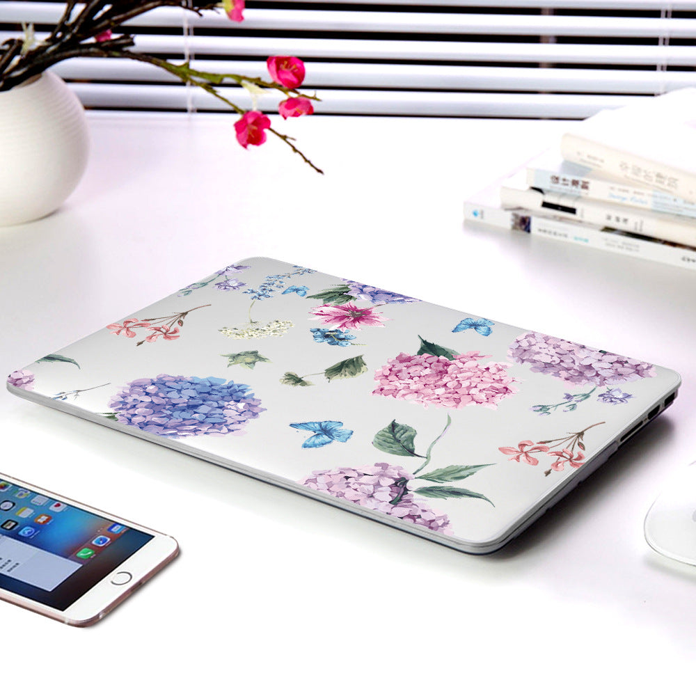 Plastic Laptop Protective Shell Partial Flower Series