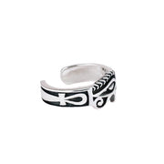 Herrenring Gott Trendy Herren Silber Single Personalisiert