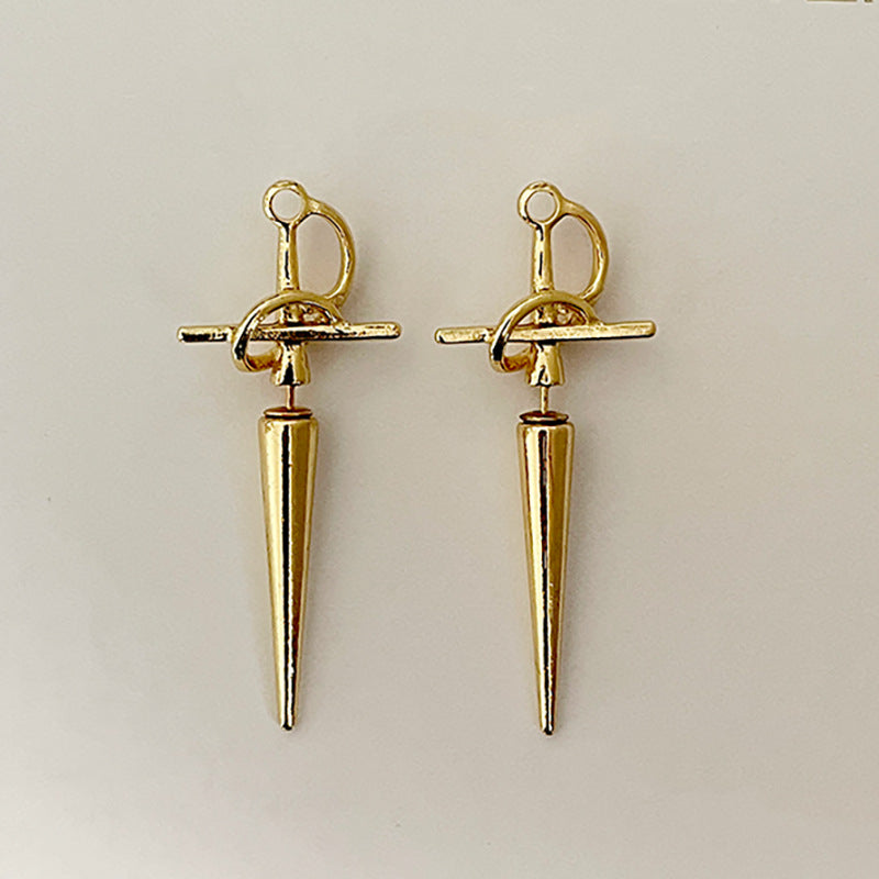 Gothic Sword Earrings Retro