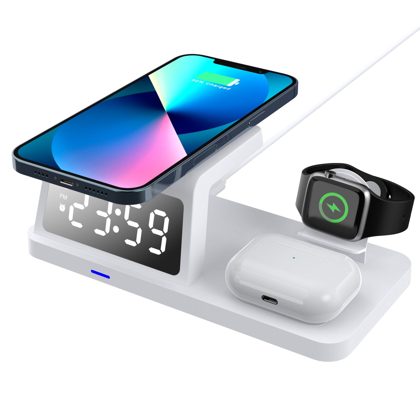 Four-in-one Clock Wireless Charger Fast Charger