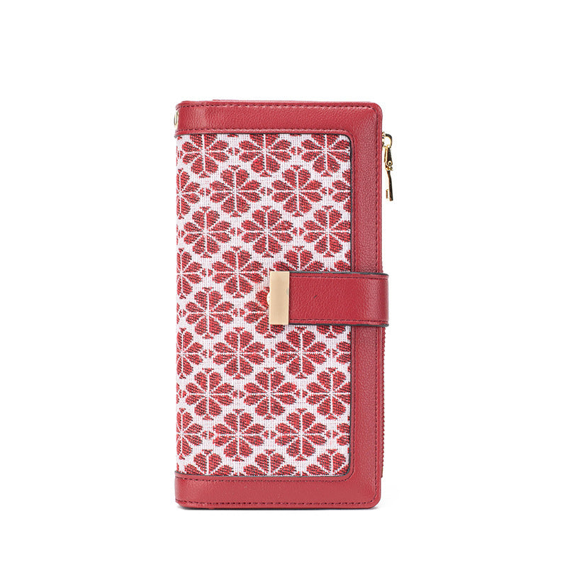 Long Buckle Ladies Wallet Large Capacity