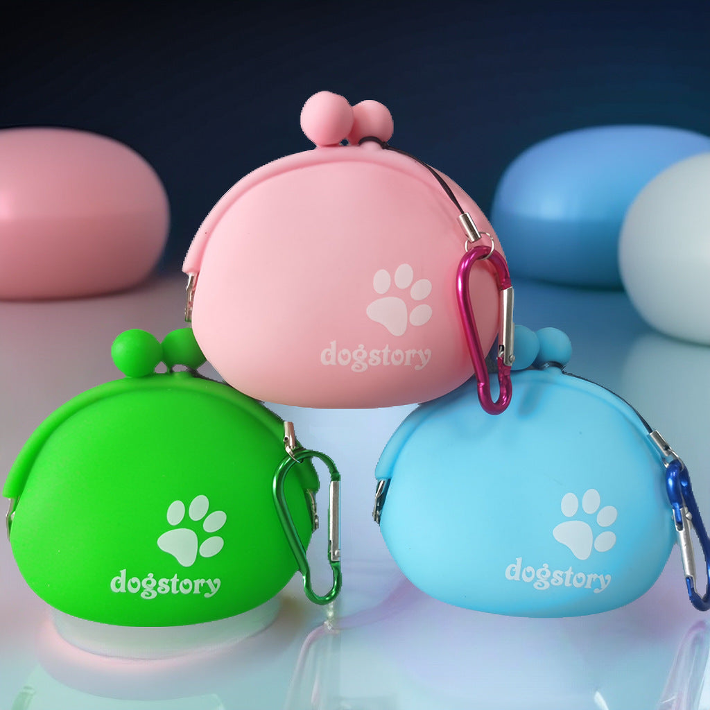 Silicone colored pet food bag