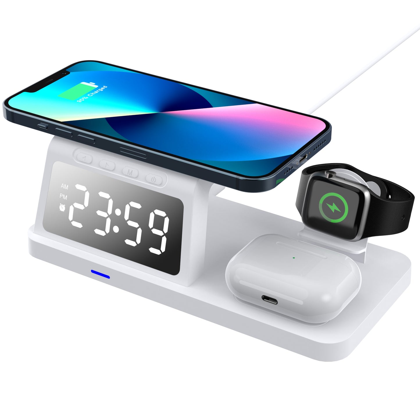 Four-in-one Clock Wireless Charger Fast Charger