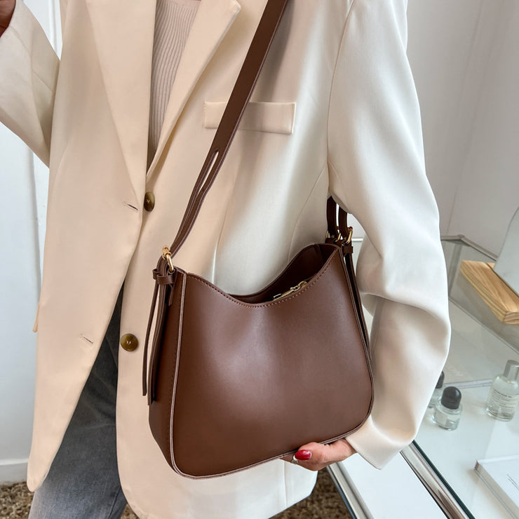 Damen Bucket Crossbody Umhängetasche Mode Einfach Tragbar