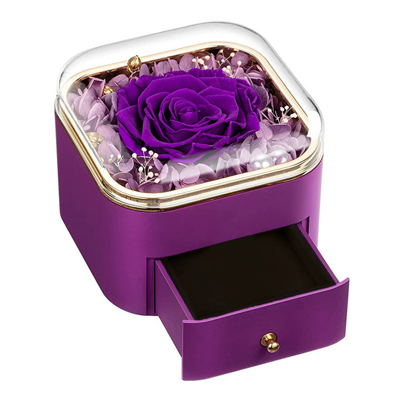 Valentines Day Rose Jewelry Storage Packaging Box