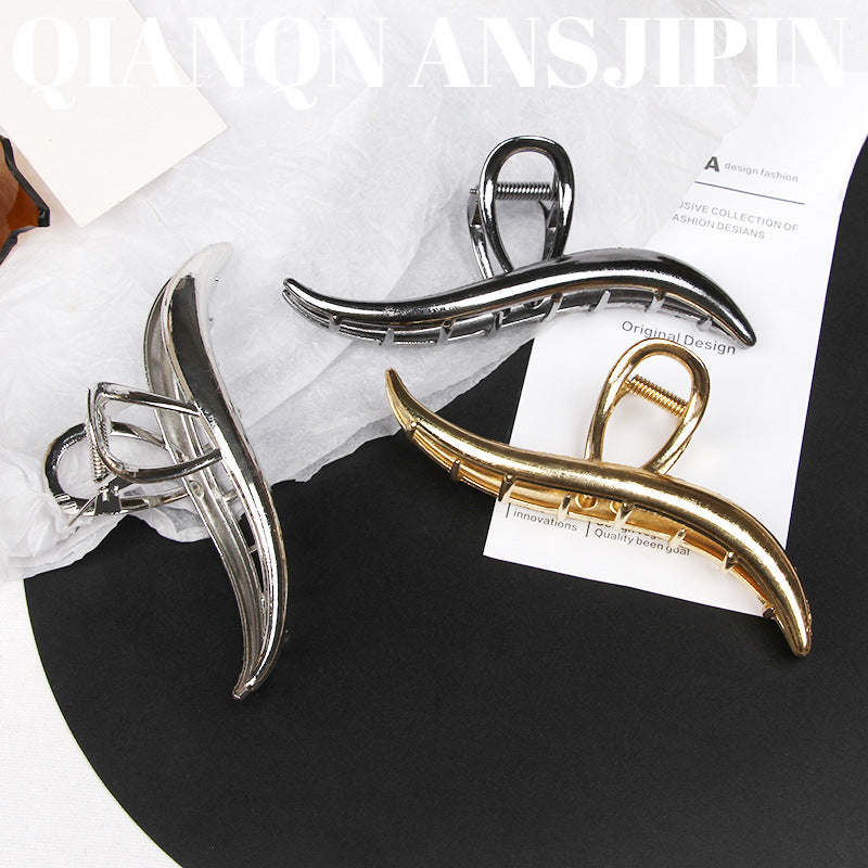 Simple high quality metal hair clips women