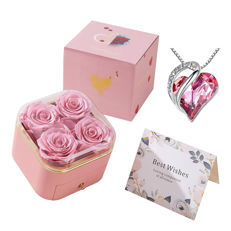 Valentines Day Rose Jewelry Storage Packaging Box