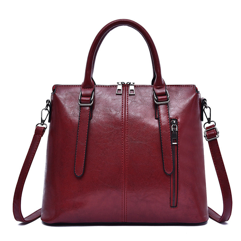 Women's handbag with diagonal cross and one shoulder