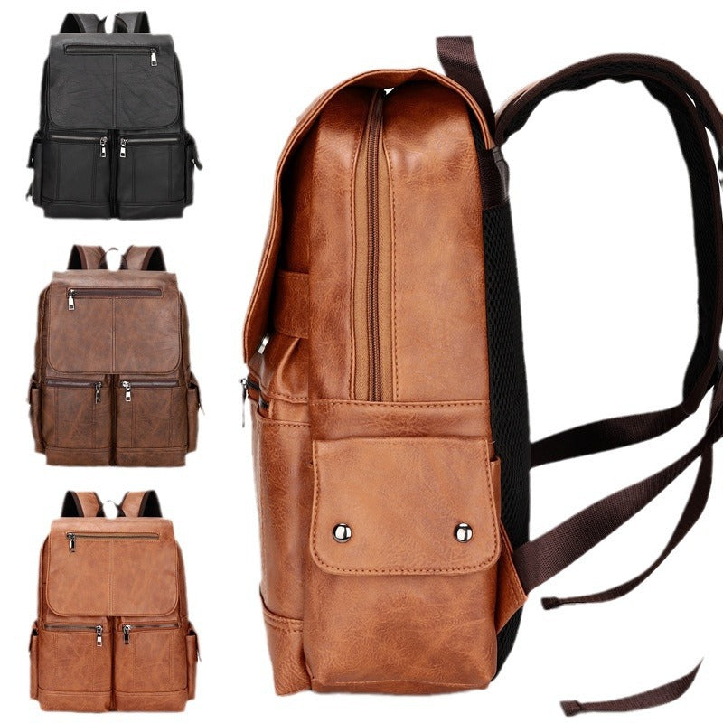 Herren Computertasche Vintage Canvas Rucksack