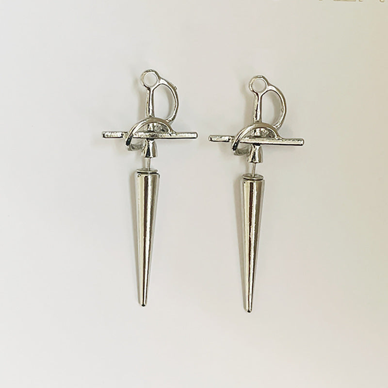 Gothic Sword Earrings Retro