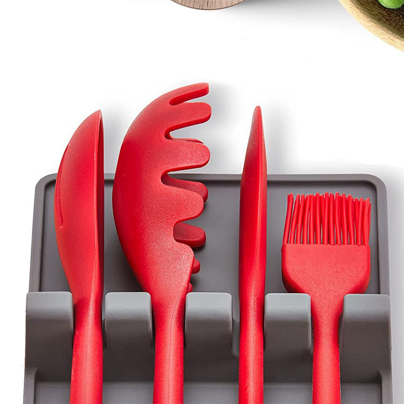 Silicone Kitchen Utensils Seat Shelf Pad