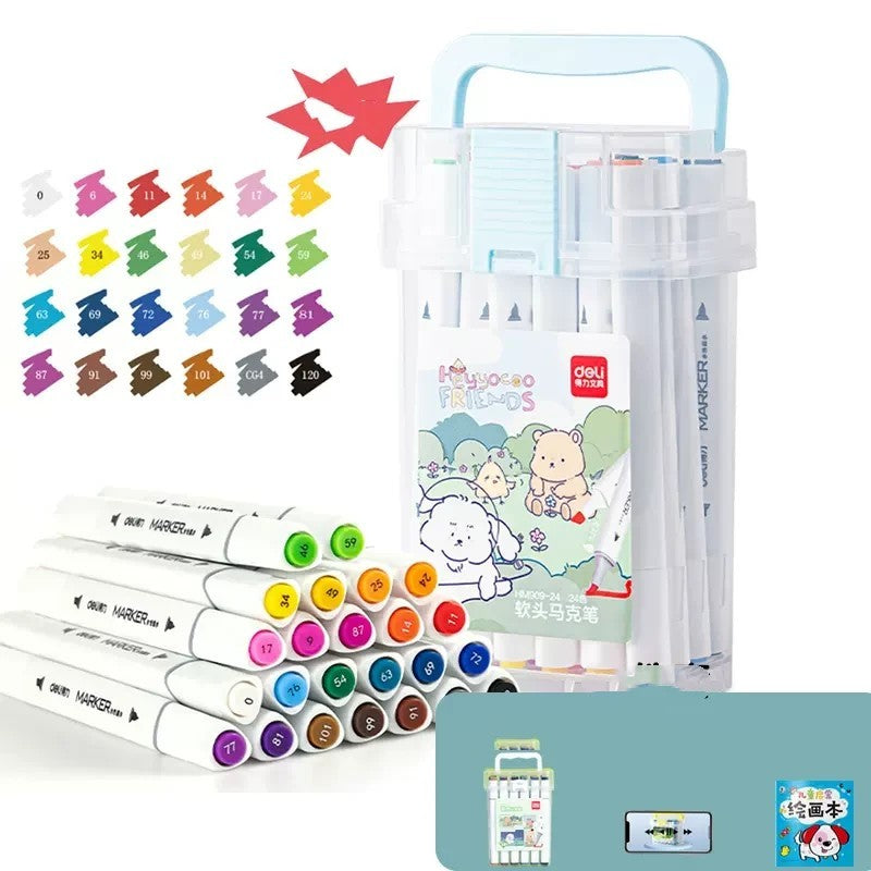 Quick-drying Opaque Art Brush Color Double-head Watercolor Pen