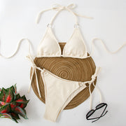 Sexy Bikini Set Seitlich Binden Tanga Bandage Stil