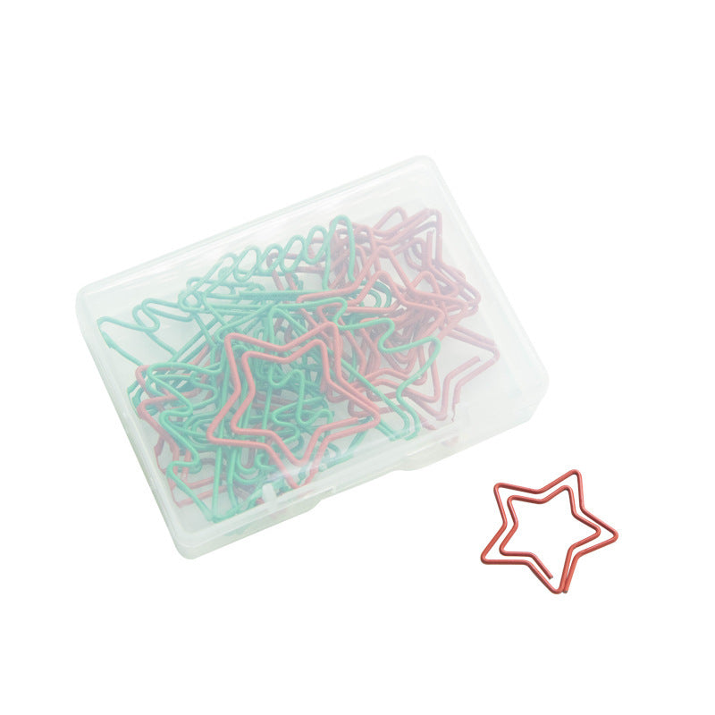 Christmas Creative Special-shaped Color Paper Clips 18 Pieces