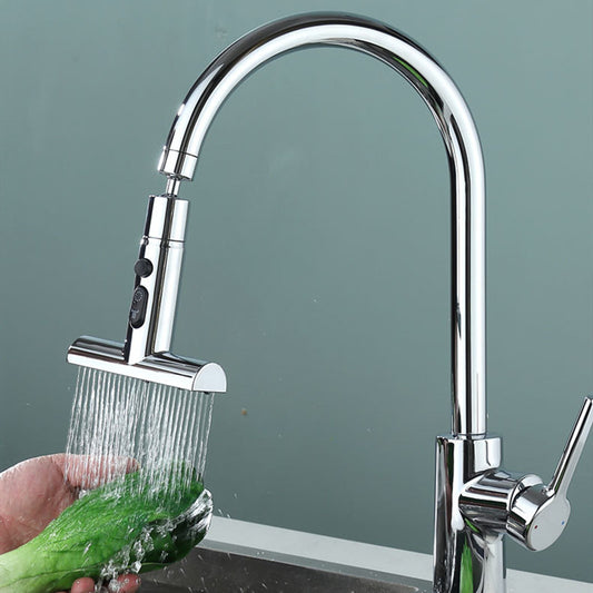 Three-speed faucet universal rotation