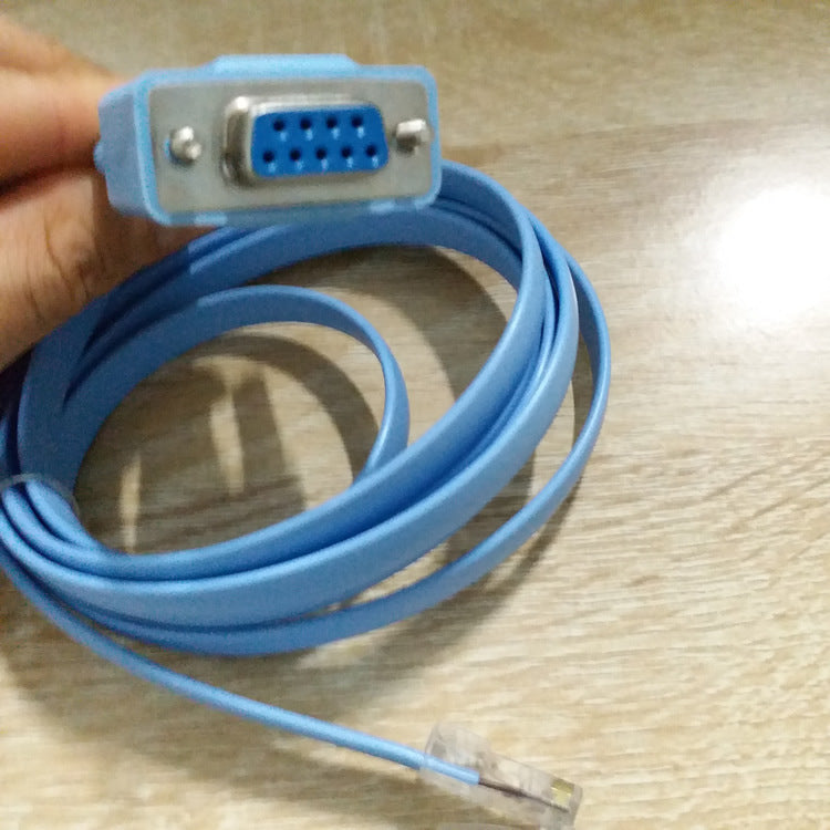 Network Cable Crystal Head To COM Nine-pin Router Configuration Line