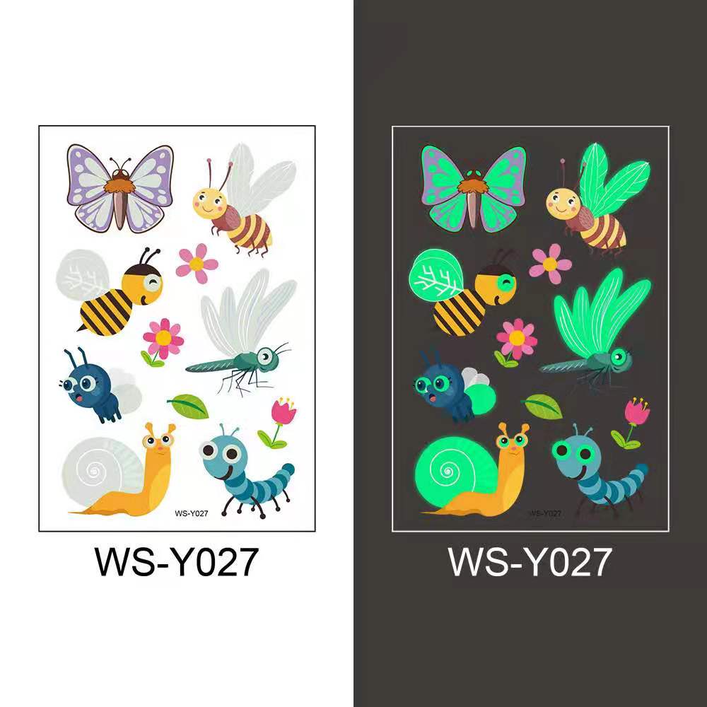 Kids waterproof temporary tattoo sticker cute dinosaur unicorn