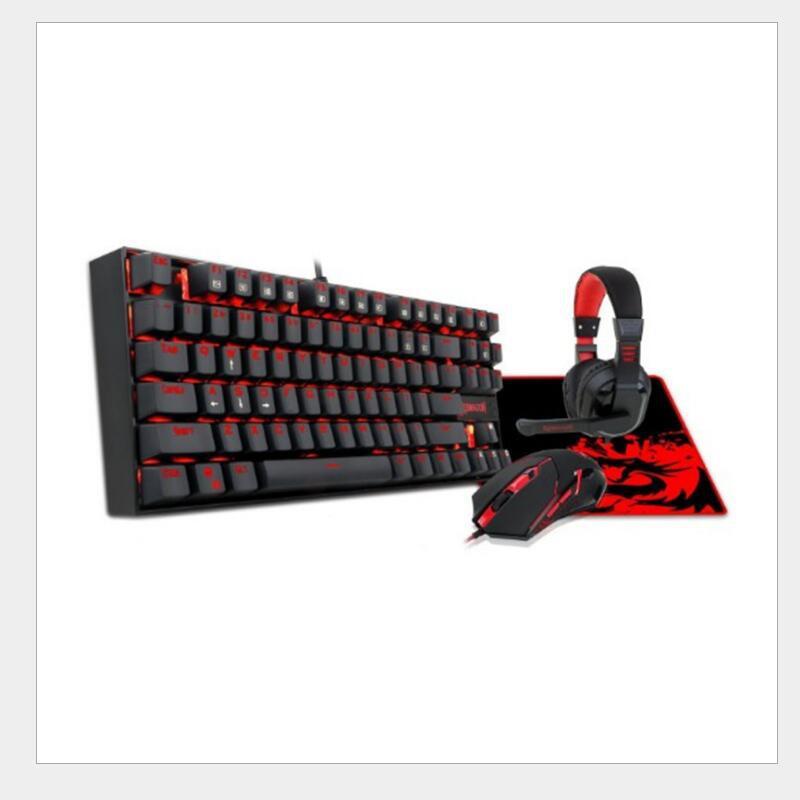 Red Dragon Gaming Mechanical Keyboard Set with many parts