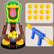 Interessant Weiche Kugel Pistole Punktzahl Ziel Ente Kinder Schießen Spielzeug Shooter Schaum Ball Schlacht Pädagogisches Air Power Popper Weihnachten Geschenk