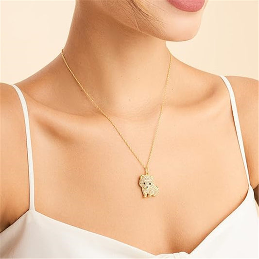 Ladies Cute Fashion Pointed Pendant Necklace