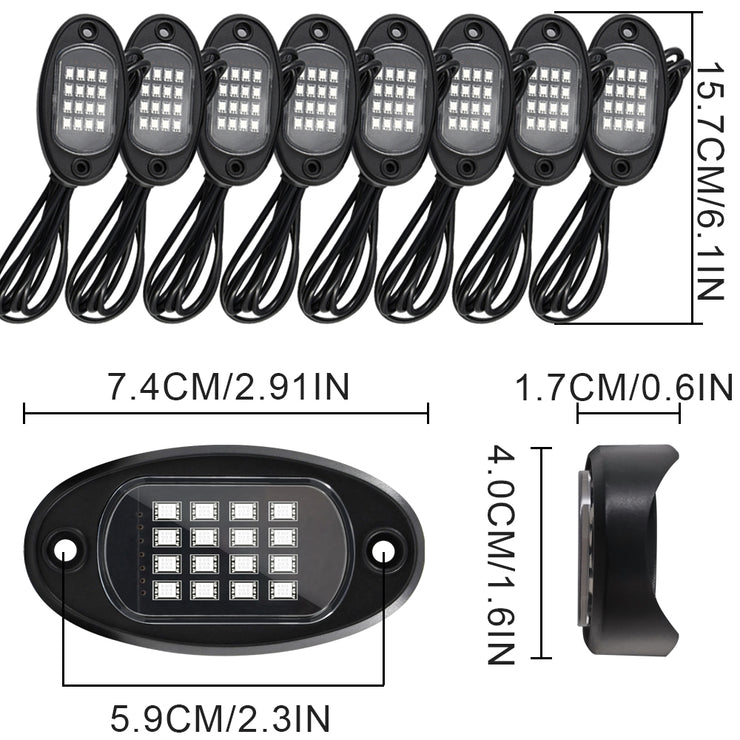 Led Auto Atmosphäre Chassis Lichter RGB Bunte Musik Rhythmus Lampe