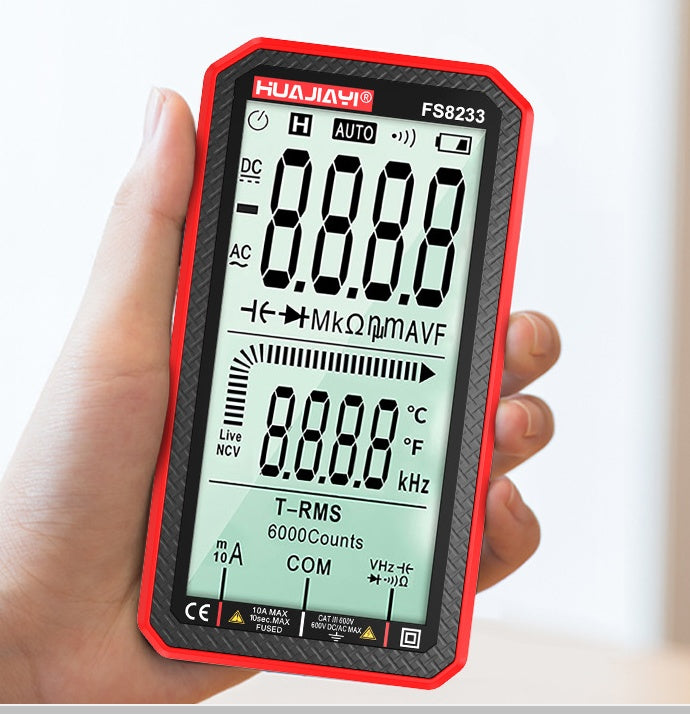 Intelligentes Multimeter mit großem Bildschirm, vollautomatisch, digital, hohe Präzision